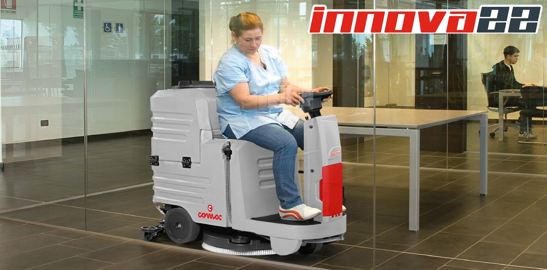 Innova 22B 駕駛式洗地(dì)機(jī),意大(dà)利科(kē)邁柯駕駛式洗地(dì)機(jī)